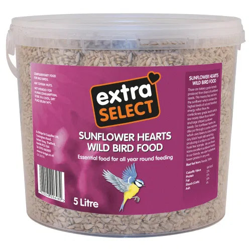 Extra Select Wild Bird Food Bucket ¨C Sunflower Hearts (3L)