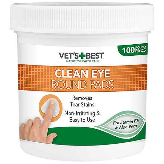 Clean Eye Round Pads 100pc For Cats & Dogs