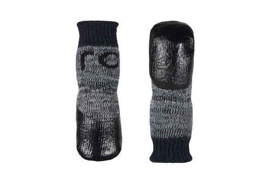 RC Pets Sporty PAWks Anti-Slip Charcoal Heather Dog Socks